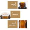 Beavorty 12Pcs Coffee Glass Essential Oil Empty Bottles with Lid for Travel view 3