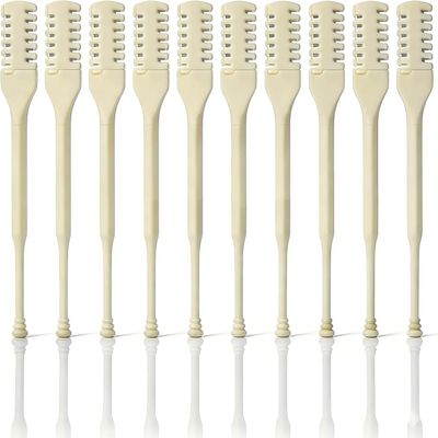 Atoymut 10pcs Manual Nose Hair Trimmer, Nostril Hair Remover, Portable Travel Home Daily Use Essentials with Ear Pick for Men & Women