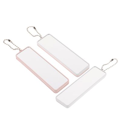 Abaodam 3pcs Mini Makeup Mirror and Foldable Brush Set for Women, Portable Compact Handheld Pocket Mirror Comb with Sturdy Plastic and Glass Design, for Daily Commuting and Travel
