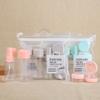 ORFOFE 8pcs Pink Travel Makeup Bottles Set Refillable Cosmetic Sprayer Bottles Easy to Use Pvc Material Portable Spray and Squeeze for Trip Use view 3
