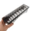 Toyvian 2pcs Hair Trimmer Storage Case with 10-slot Plastic Compartments for Salon Combs and Hair Clipper Positioning Combs, Stable Organization for Home Grooming and Moving view 3