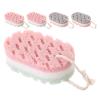 PartyKindom 5pcs Exfoliating Bath Sponges for Shower and Bathing with Dual Texture, Reusable Soft Sponge with Convenient Hanging Rope for Gentle and Deep Skin Cleansing view 1