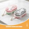 PartyKindom 5pcs Exfoliating Bath Sponges for Shower and Bathing with Dual Texture, Reusable Soft Sponge with Convenient Hanging Rope for Gentle and Deep Skin Cleansing view 3