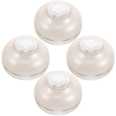 4pcs 10g Acrylic round Refillable Jars for Travel Cream Storage