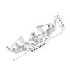 FOMIYES Silver Bridal Tiara Crown Headband for Women Wedding and Proms, Lightweight Comfortable Zinc Alloy Hair Accessory Rhinestone, Elegant and Glamorous Design view 2