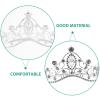 FOMIYES Silver Bridal Tiara Crown Headband for Women Wedding and Proms, Lightweight Comfortable Zinc Alloy Hair Accessory Rhinestone, Elegant and Glamorous Design view 3
