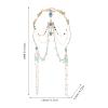 TOVINANNA Chinese Headband for Wedding with Tassels, Lightweight Metal and Resin Hair Accessories for Brides, Enhance Your Look for Special Occasions and Bridal Events view 2