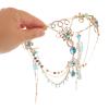 TOVINANNA Chinese Headband for Wedding with Tassels, Lightweight Metal and Resin Hair Accessories for Brides, Enhance Your Look for Special Occasions and Bridal Events view 3