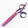 6.0-Inch Left-Handed Hairdressing Scissors Set with Swivel Handle Design - Professional Hair Cutting Shears for Stylists and Home Use view 3