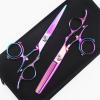 6.0-Inch Left-Handed Hairdressing Scissors Set with Swivel Handle Design - Professional Hair Cutting Shears for Stylists and Home Use view 4