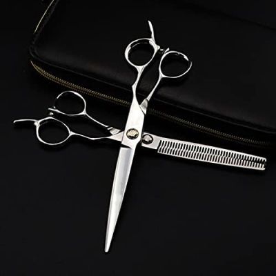 Professional 6" Hair Cutting Scissors - 440C 9Cr13 Steel Barber Shears for Thinning and Styling