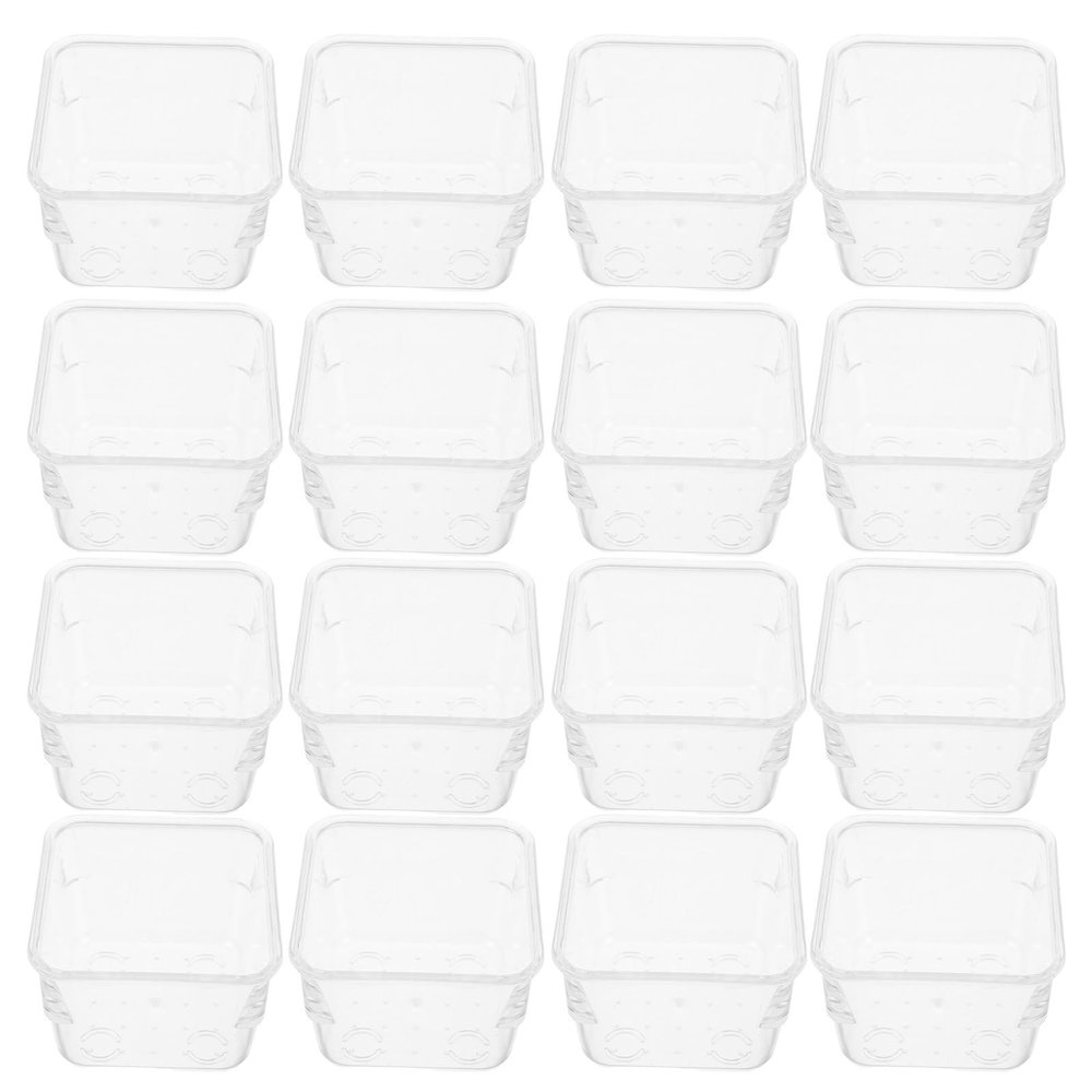 SWOOMEY 24pcs Plastic Drawer Makeup Storage Boxes with Lids, Stackable and Modular Small Plastic Organizer Box for Bathrooms and Offices, Easy Item Location and Versatile Usage