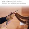Professional Stainless Steel Beard Scissors, Hair Cutting Scissors for Men, Ergonomic Hairdressing Scissors with Sharp Blades, Lightweight Salon Scissors for Barbers and (Thinning Scissor) view 4