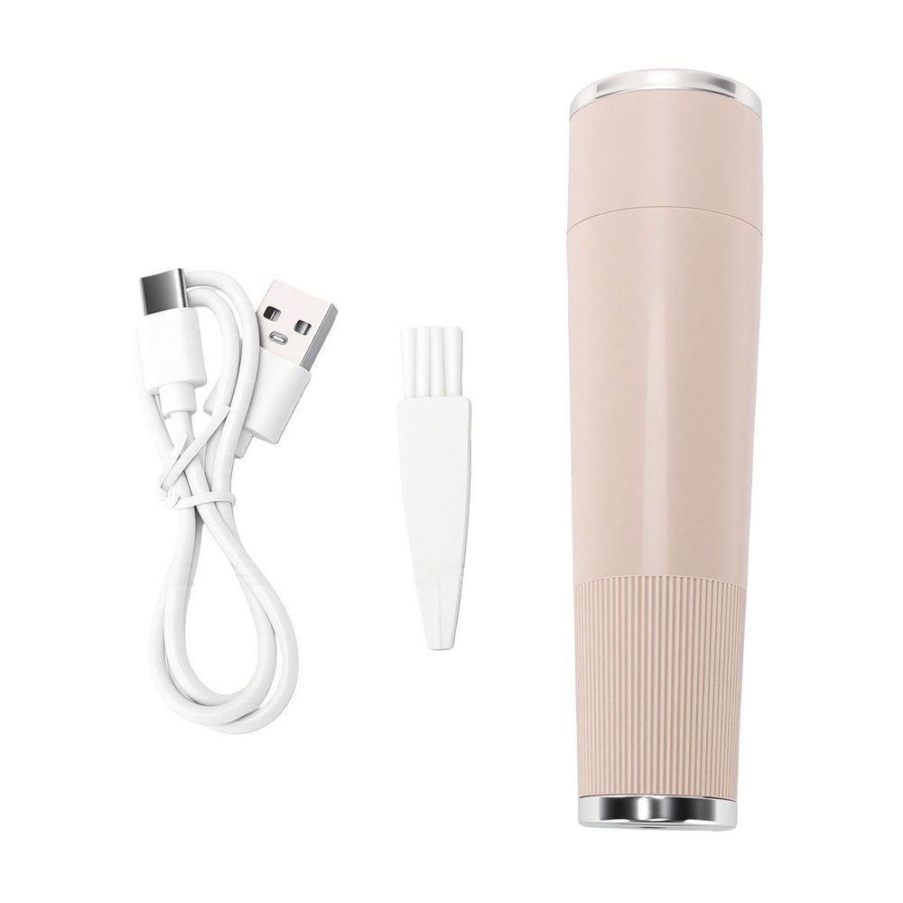 ZJchao Facial Hair Remover with LED Light, Portable Rechargeable Bikini Area Hair Trimmer for Women Face Lips Removal