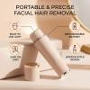 ZJchao Facial Hair Remover with LED Light, Portable Rechargeable Bikini Area Hair Trimmer for Women Face Lips Removal view 4