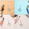 Beavorty 4pcs Beard Grooming Scissors for Men Stainless Steel with Safe Rounded Tips Portable Nose Hair and Mustache Trimmer Compact Facial Hair Grooming Tool for Traveling view 3