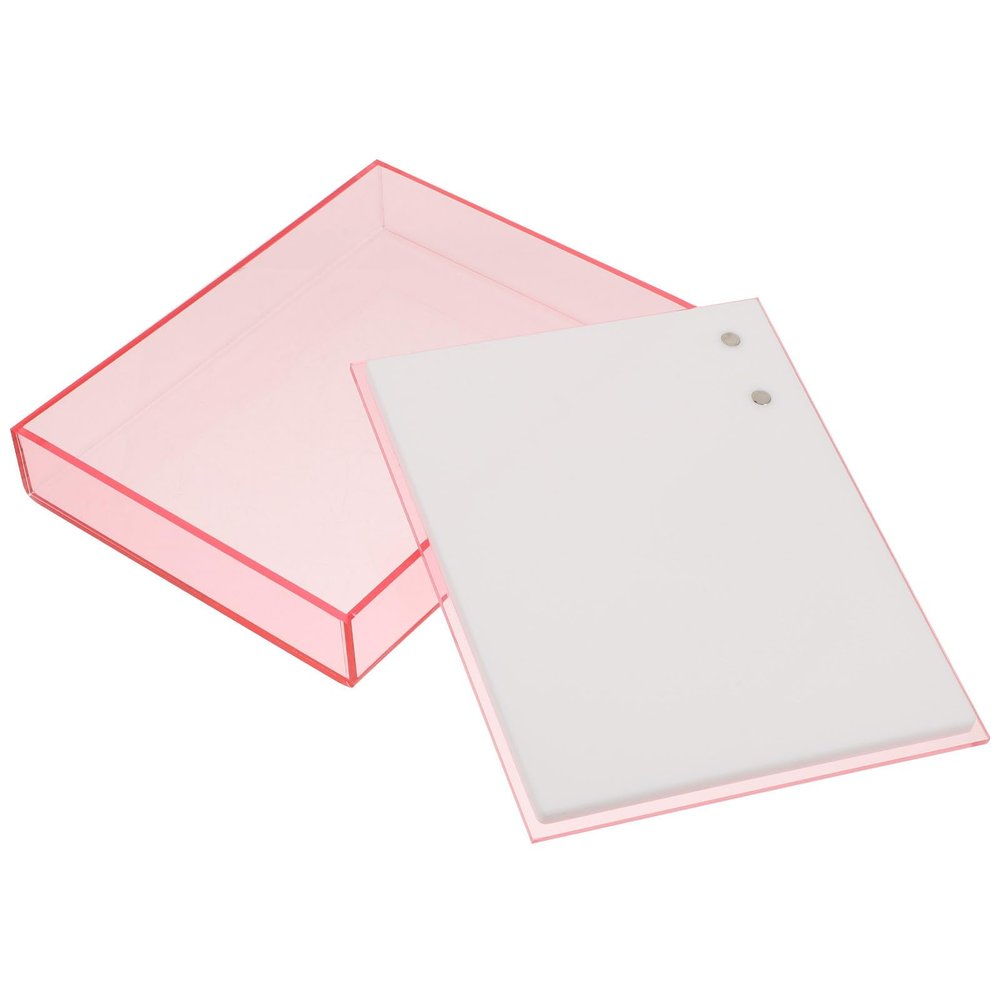 Healeved Portable Case Acrylic with Inner Tray Storage Eyelash for False Eyelashes for Travel and Office Use