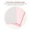 Healeved Portable Case Acrylic with Inner Tray Storage Eyelash for False Eyelashes for Travel and Office Use view 3