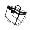 SOPOTUTU Lockable Makeup Storage Box with Large Capacity, Multifunctional Travel Cosmetic Organizer Case Made of Aluminum and Plastic, Stylish Design with Padlock and Keys for Bathroom view 2