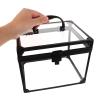 SOPOTUTU Lockable Makeup Storage Box with Large Capacity, Multifunctional Travel Cosmetic Organizer Case Made of Aluminum and Plastic, Stylish Design with Padlock and Keys for Bathroom view 3
