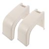 Uonlytech 2pcs Plastic Pedicure Foot Rest Stools with Built-in Storage Box, Raised Stable Base, and Spacious Antislip Platform, Beige Corner Shape for Pedicure Sessions and Bathing to Leg view 1