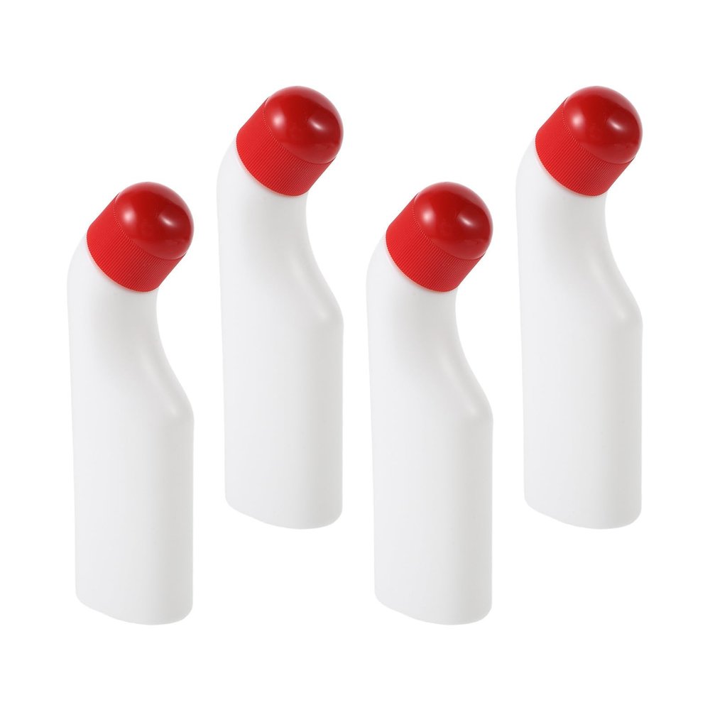 WRITWAA 4pcs Refillable Cosmetic Bottles with Sponge Top 100ml Squeeze Bottles for Liquids for Precise Liquid Control for Craft Projects and Cosmetic Use