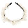 FOMIYES Elegant Rhinestone Bridal Headband for Women with Anti-slip Teeth, Fashionable Fabric Hairband Resistant to Deformation, for Weddings and Parties view 1