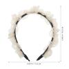 FOMIYES Elegant Rhinestone Bridal Headband for Women with Anti-slip Teeth, Fashionable Fabric Hairband Resistant to Deformation, for Weddings and Parties view 2