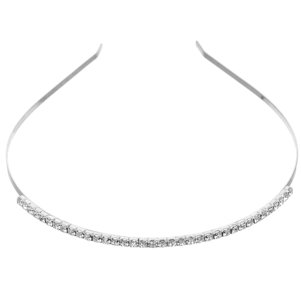 iplusmile Elegant Bridal Headband for Women Wedding Hair Accessories with Full Rhinestone Metal Design, Comfortable and Not Tight, for Brides and Parties