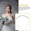 iplusmile Elegant Bridal Headband for Women Wedding Hair Accessories with Full Rhinestone Metal Design, Comfortable and Not Tight, for Brides and Parties view 3