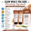 2 Pack- Self Tanner Lotion for Fair to Medium Skin Tones, Buildable Sunless Tanning Lotion, Natural Looking Glow, Moisturizing Formula, Streak-Free Color, 7.5 oz Each view 4