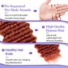 Human Crochet Hair for Black Women 22 Inch Miracle Knots Crochet Hair 350# view 3