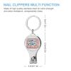 Watercolor Pink Sardine Can Art Nail Clippers Toenail Clipper Cutters Professional Nail Trimmer Nail Cuticle Cutter for Women Men view 2