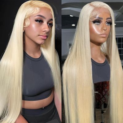 Btomar 13x6 613 Lace Front Wig Human Hair 200 Density Straight Wig 20 Inch
