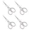 Didiseaon Beard Grooming Scissors for Men Versatile Facial Hair Small Scissor Kit for Traveling Stainless Steel 4pcs Portable Nose Hair and Beard Trimmer view 1