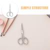 Didiseaon Beard Grooming Scissors for Men Versatile Facial Hair Small Scissor Kit for Traveling Stainless Steel 4pcs Portable Nose Hair and Beard Trimmer view 3