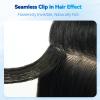 U Extension Seamless Clip in Hair Extensions Real Human Hair 12 Inch 2Pcs view 2