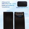 U Extension Seamless Clip in Hair Extensions Real Human Hair 12 Inch 2Pcs view 3