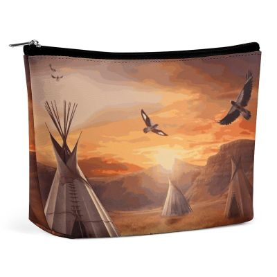 DJUETRUI Travel Cosmetic Bag for Women Portable Makeup Pouch Toiletry Bag
