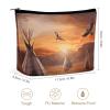 DJUETRUI Travel Cosmetic Bag for Women Portable Makeup Pouch Toiletry Bag view 2