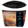 DJUETRUI Travel Cosmetic Bag for Women Portable Makeup Pouch Toiletry Bag view 3