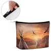 DJUETRUI Travel Cosmetic Bag for Women Portable Makeup Pouch Toiletry Bag view 4