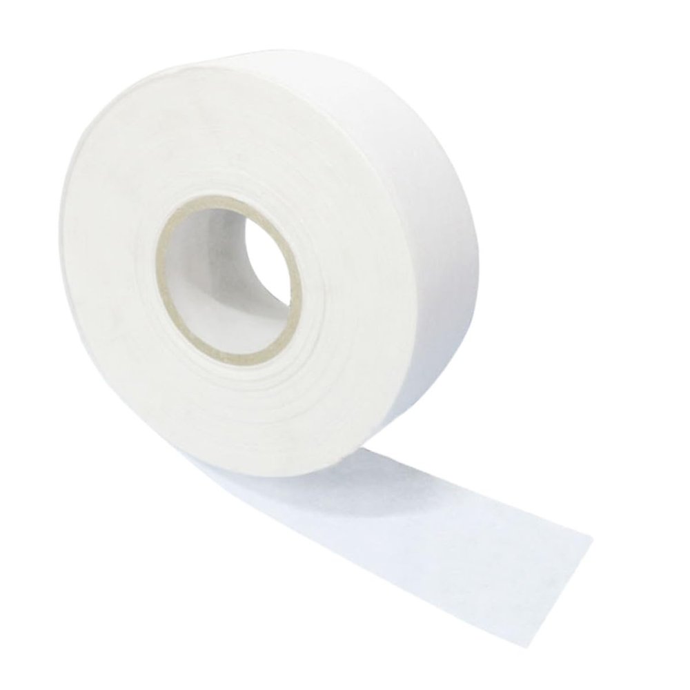 HOMSFOU Disposable, Hair Removal Paper Roll Non-woven Fabric 100m Depilatory Strips White Unhairing Paper for Body and Arms for Professional Use the Salon