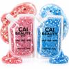CAI Beauty Holographic Pink & Blue Glitter Gel Vegan Cruelty Free Face Body & Hair Glitter for Women Kids 3 Oz Each Cosmetic Grade No Mess Non-Toxic Easy Apply & Wash Off Concerts Holidays 2 Pack view 1