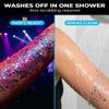CAI Beauty Holographic Pink & Blue Glitter Gel Vegan Cruelty Free Face Body & Hair Glitter for Women Kids 3 Oz Each Cosmetic Grade No Mess Non-Toxic Easy Apply & Wash Off Concerts Holidays 2 Pack view 4