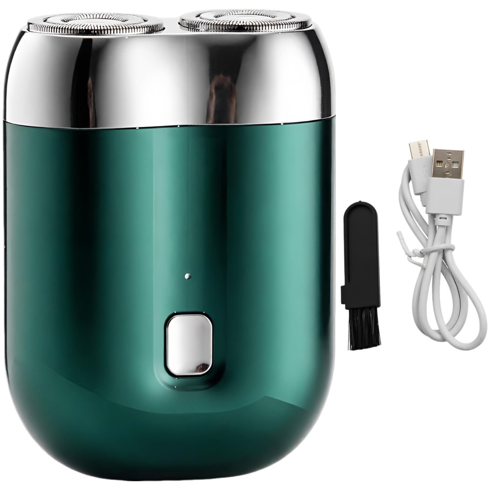 Portable Shaver, Mini Electric Shaver for Men, USB-C Rechargeable Trimmer, IPX6 Waterproof Travel Shaver, 7500 RPM Double Head Shaver for Home Car Travel
