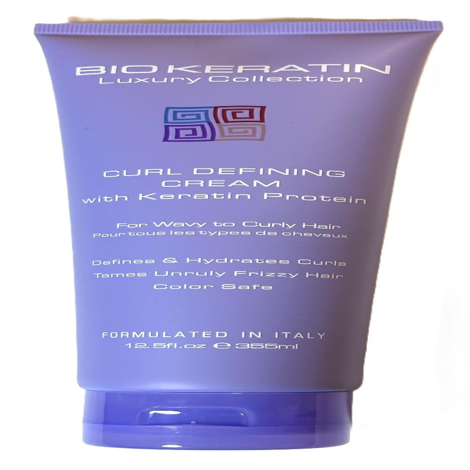 Biokeratin Luxury Collection Curl Defining Cream with Keratin Protein, for Wavy to Curly Hair, Color Safe, 12.5 fl oz