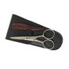 UKCOCO Black Stainless Steel Mustache Scissors and Beard Trimming Shears with Comb and Storage Bag Portable and Easy to Carry for Home DIY and Hair Salons view 1
