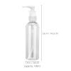 12 Pack 100ml Plastic Press Pump Dispenser Bottles for Travel view 2