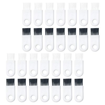 NUOBESTY Electric Shaver Cleaning Brush Abs Material 30pcs Razor Cleaner Tool White Mini Brush for Cleaning Hard-to-reach Spaces, Easy to Carry for Electric Shavers and Keyboards